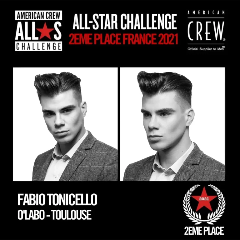 American Crew – All stars Challenge – Deuxième place France 2021 !